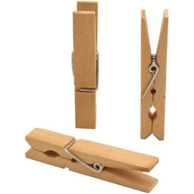 TORO Dřevěné kolíčky na prádlo 24 ks březové 7,2cm