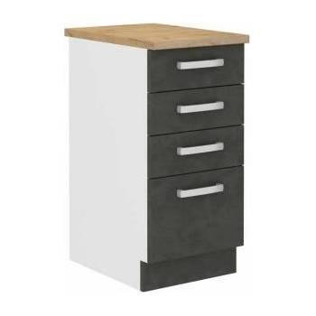 BigBuy Home Помощна мебел 60 x 40 x 80, 4 cm Сив