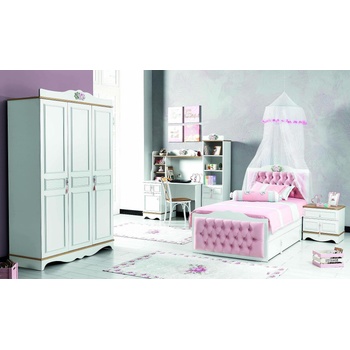 Детски комплект Luna V1 бяло и розово