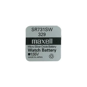 Maxell Бутонна батерия сребърна maxell sr-731 sw / 329/, 1.55v (ml-bs-sr-731-sw)