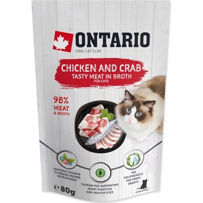 Ontario Kuracie Mäso a Krab v Rosole 80 g