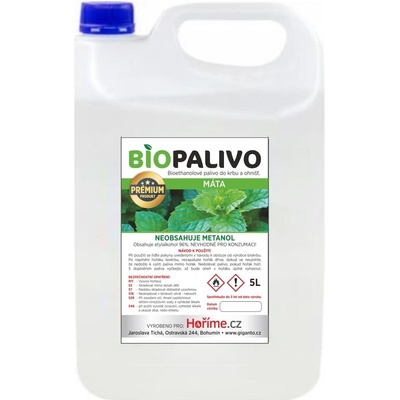 Hoříme Prémium Biolíh 5l Máta – Zboží Mobilmania