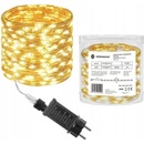 SPRINGOS LED reťaz Nano Ježko 3m 300LED 8 funkcií IP44 teplá biela