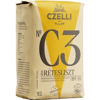 Czelli Malom N° C3 Pšeničná mouka bílá štrúdlová BFF-55 1000 g