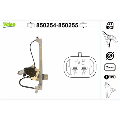 Mechanizmus zdvíhania okna VALEO 850255