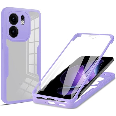 Techsuit Калъф за Oppo Reno13 F 4G / Reno13 F 5G / Reno13 FS 5G - ColorVerse 360 Series + Screen Protector - Лилав