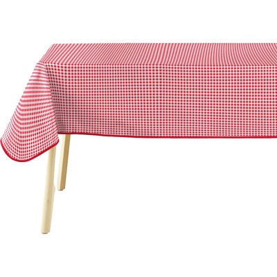 Douceur d'intérieur Obdélníkový ubrus s červenou kostkou MINI VICHY ROUGE 140x240cm červený