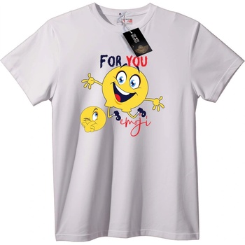 NOONEBRAND Тениска За теб емоджи - 2XL, Black