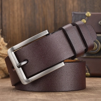 DELIS Мъжки колан c-70, естествена кожа, кафяв (c-70)