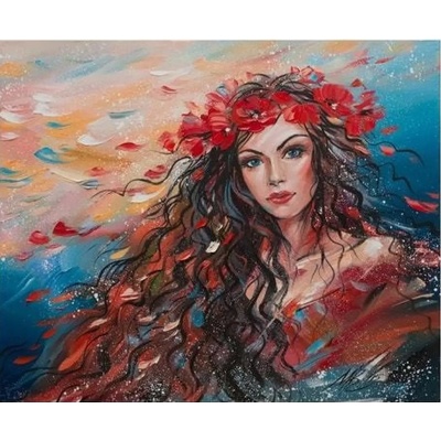 MagicArt Комплект за рисуване по номера MagicArt - Маково вълшебство (по оригинал на Миглена Кирилова) (GX35558)