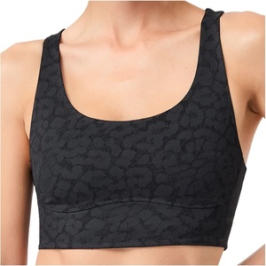 Mandala Дамски спортен сутиен Mandala Women's Sports Bra Printed Sports bra - Leo Black (114-3846-0212)