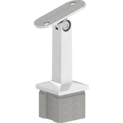 Feldmann Nerezový držiak madla zábradlia s plochou podstavou 51221-240 brus, na hranol pr.40x40 mm, flexi