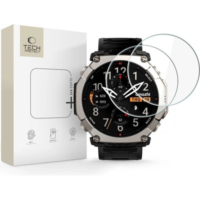 Tech-Protect 2 броя стъклени протектори за Amazfit T-Rex Ultra 2 от Tech Protect Glass Fit+ - Clear (5906302339808)