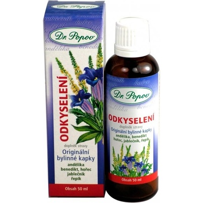 Dr.Popov Odkyselenie Bylinné kvapky 50 ml