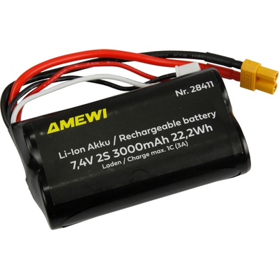 Amewi Trade GmbH Li-Ion baterie 2S 7,4V 3000mAh XT30 – Zboží Mobilmania