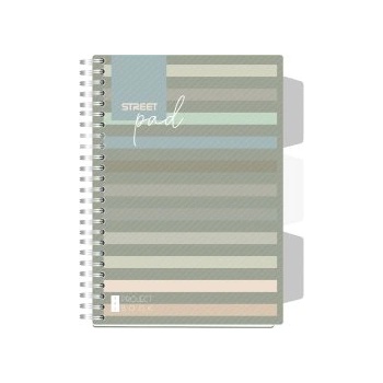 Image 1 of Eurocom Тетрадка Street Pad A5 PP 100л. ленти/зелени