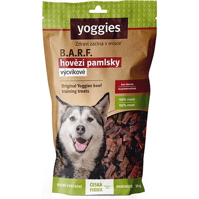 Yoggies Výcvikové BARF Hovězí 50 g