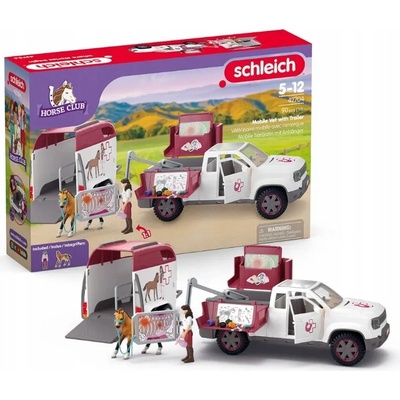 Schleich: Horse Club Mobilná veterinárna klinika s prívesom 42704