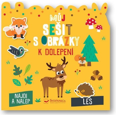 Můj sešit s obrázky k dolepení - Les - Compagne et Carotte