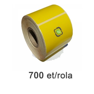 ZINTA Ролка полугланцови етикети zinta 100х70мм жълта, 700 ет. /ролка (100x70x700-sgp-yel)