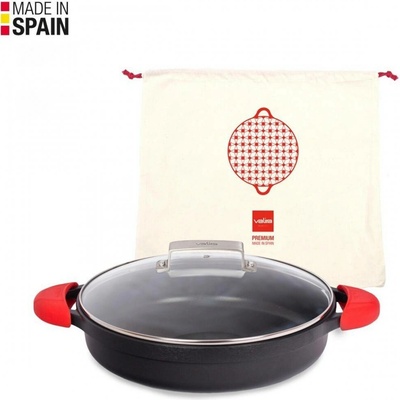 Kastrol s poklicí 28 cm + silikon.chňapky + pytlík 4136/25
