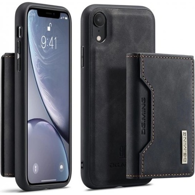 DG.MING 2 v 1 s odnímateľnou magnetickou peňaženkou iPhone XR - čierne