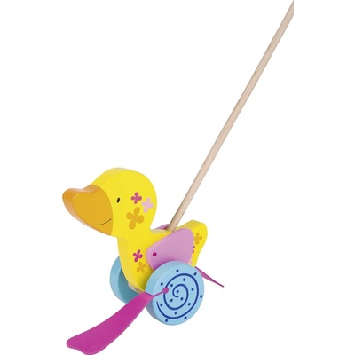 Goki Дървена играчка за бутане Goki Susibelle - Пате (54913)