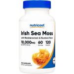 Nutricost Ирландски мъх 400 mg + фукус 200 mg + репей 200 mg - За щитовидната жлеза и имунитет, 120 капсули (57568 (757101) NC)