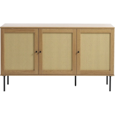 Unique Furniture Нисък скрин от декор от дъб в естествен цвят 140x80 cm Pensacola - Unique Furniture (43214023)