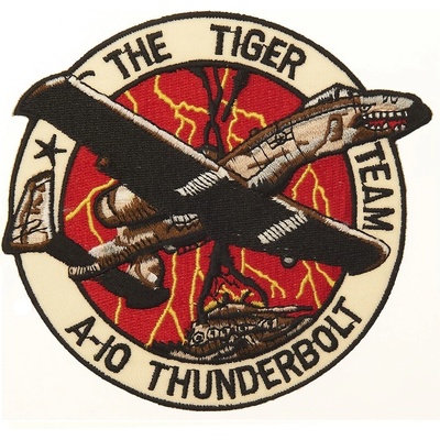 Nášivka textilná 101 Inc. Tiger Team A-10 Thunderbolt - farebná