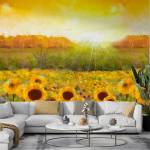 Art Gift Decor Фототапет Пейзаж със слънчогледи