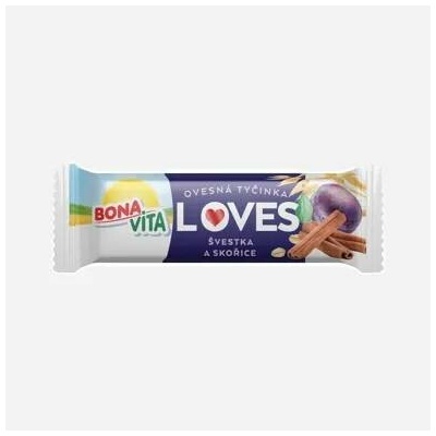 Bonavita Ovesná Tyčinka Loves švestka a skořice 40g