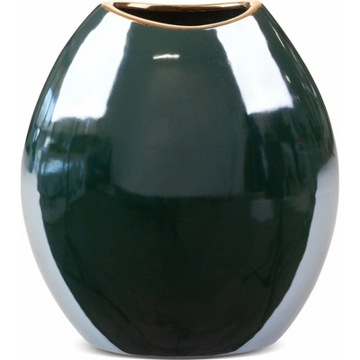 EUROFIRANY KERAMICKÁ VÁZA AMORA 18X9X20 CM ZELENÁ