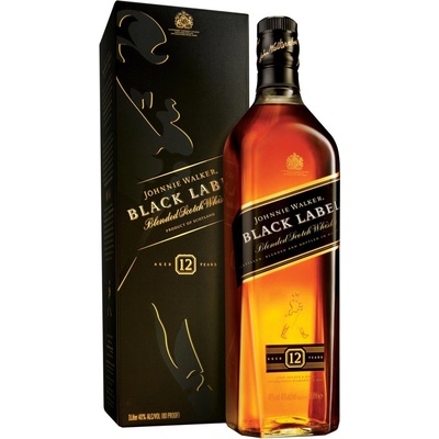 Johnnie Walker Black Label 40% 1 l (holá láhev)