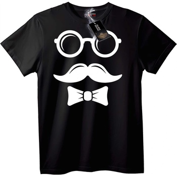 NOONEBRAND Тениска Елегантен господин - 7XL, Black