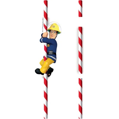 Amscan Slamky papierové Požiarnik Sam 8 ks