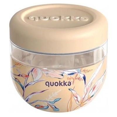 Quokka Bubble Plastová nádoba na jedlo Vintage floral 770ml