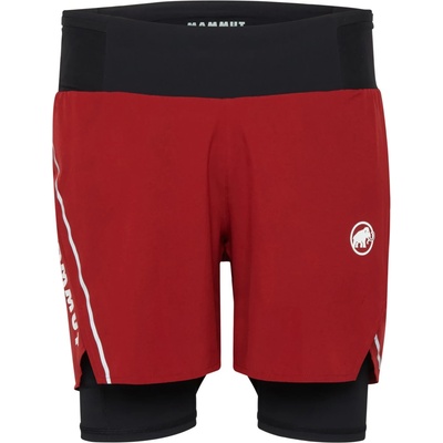 Mammut Мъжки къси панталони Mammut Aenergy Trailrunning 2 in 1 Shorts - Dark Mammut Red / Black - размер 48 (EU) (012-3129-0313)