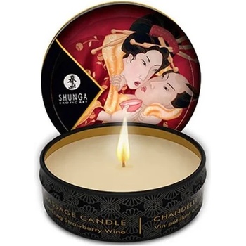 Масажна свещ с аромат на ягода - Massage Candle 30ml (SHUNGA0121)