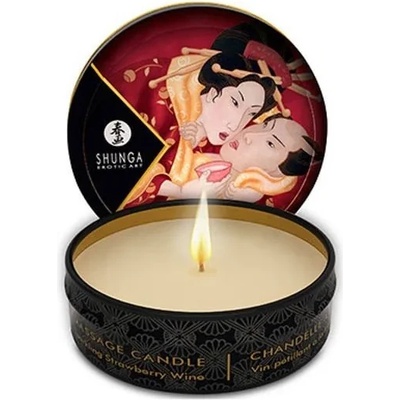 Масажна свещ с аромат на ягода - Massage Candle 30ml (SHUNGA0121)