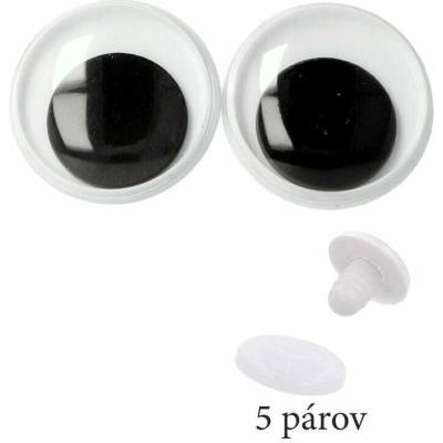 Natana pohyblivá očka s bezpečnostním zámkem 20mm 5 párů