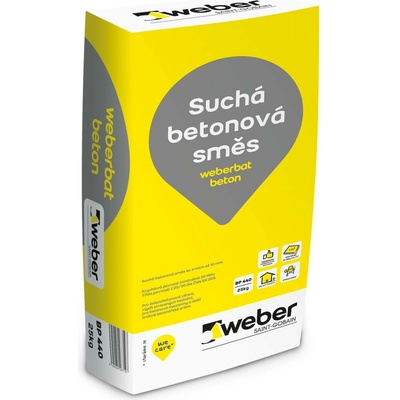 Weber.bat Beton - suchá betonová směs - 25 kg balení 25 kg (ks) – Hledejceny.cz