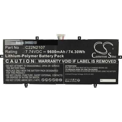 VHBW Батерия за Asus ZenBook 14 OLED UX3402QA / UX3402ZA / UX4302ZA, C22N2107, 9600 mAh (889001551)