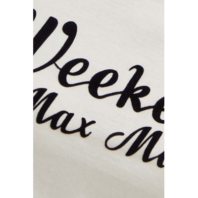 Weekend Max Mara Памучна тениска Weekend Max Mara в бежово 2425976031600 (2425976031600)