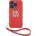 DKNY Калъф DKNY PU Leather Stack Logo Wrist Strap за iPhone15 Pro Max, DKHCP15XPBSWSP, Червен (DKHCP15XPBSWSP)