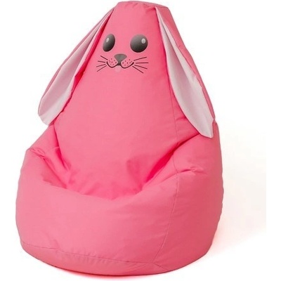 Sako taška pouf Králík růžový L 105 x 80 cm