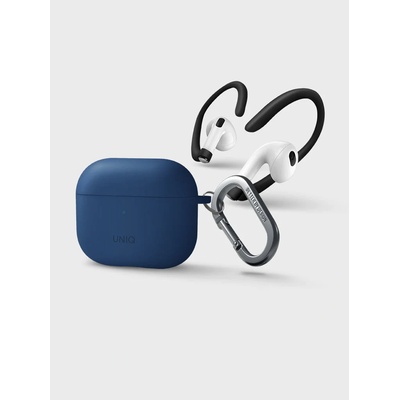 Uniq Калъф UNIQ Nexo, за Apple AirPods 3, с рамки, за слушалките, силикон, син (UNIQ-AIRPODS(2021)-NEXOBLU) (UNIQ-AIRPODS(2021)-NEXOBLU)