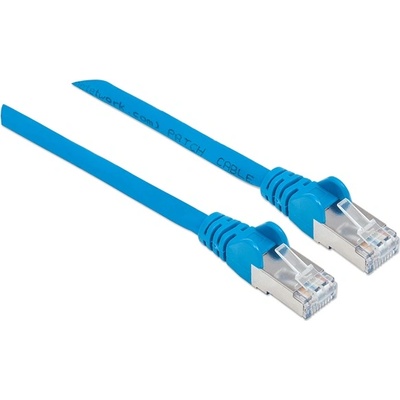 Manhattan кабел - S/FTP пач (RJ45 към RJ45, Cat7 кабел с модулен конектор Cat6A, 30 м, син, меден) 741262 (741262)
