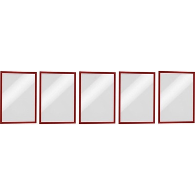 Durable 486903 DURAFRAME MAGNETIC A4 - 4869 magnetický rám DIN A4 červená (š x v) 238 mm x 324 mm 5 ks; 486903