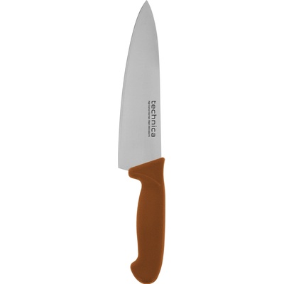 TECHNICA Šéfkuchařský nůž HACCP 340 mm, hnedý, široká hladká čepel , Silver Line hnědá